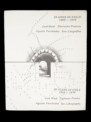 LITHOGRAPH FROM PORTFOLIO 20 YEARS EXILE 1959 TO 1979. A lithograph on paper from the Portfolio: 