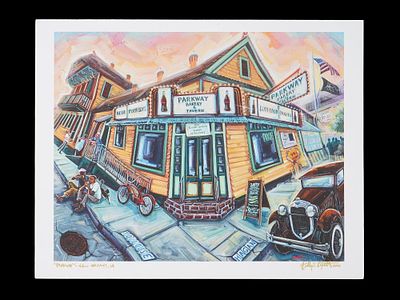 CONTEMPORARY AMERICAN PRINT BY KELLY BOYETT SIGNED. Kelly Boyett, a Contemporary American artist 