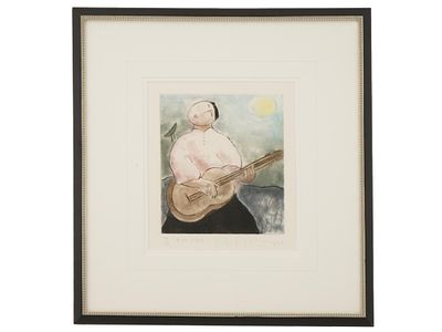 МАЛАЙЗИЙСКИЙ ОФОРТ ОГРАНИЧЕННОГО ИЗДАНИЯ ЭНГ ТАЯ 1983 ГОДА. Винтажный малазийский офорт 