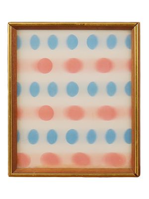 ЛЕНТИКУЛЯРНАЯ ЦВЕТНАЯ ОП-АРТ ГРАВЮРА ДЖЕРРИ ФОЙСТЕРА В РАМЕ. Цветная гравюра на бумаге 