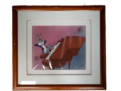RHAPSODY RABBIT- SIGNED.NUMBERED LTD ED FRIZ FRELENG CEL. It is a rare vintage CEL. A cartoon 