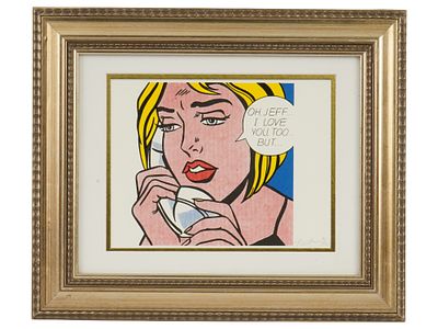 ROY LICHTENSTEIN AMERICAN LIMITED EDITION LITHOGRAPH. Roy Lichtenstein, American, 1923 to 1997 