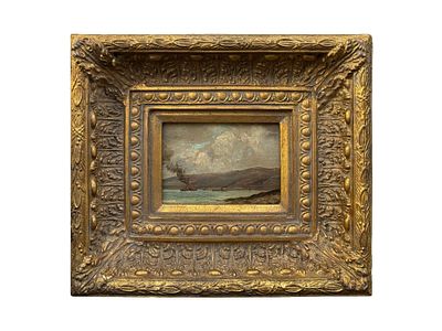 JOHN FREDERICK KENSETT AMERICAN LANDSCAPE PAINTING. John Frederick Kensett, American, 1816 to 