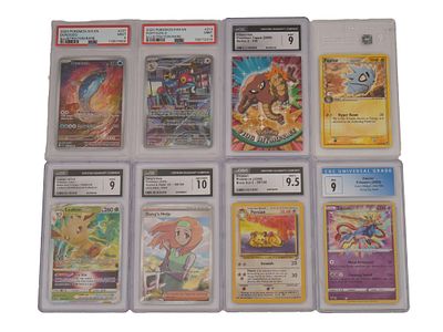 LOT OF GRADED POKEMON CARDS. This offering includes a variety of graded Pokemon cards encased in 