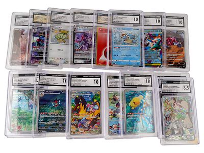 LOT OF CGC GRADED JAPANESE POKEMON CARDS. This lot features Japanese Pokemon cards that have 