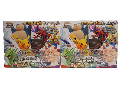 LOT OF 2 JAPANESE POKEMON SV GENERATIONS BATTLE SETS. Two factory-sealed Japanese Pokemon 