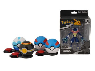 LOT OF 5 POKEMON TOYS LARGEST IS SEALED. A collection of five Pokemon toys and collectibles 