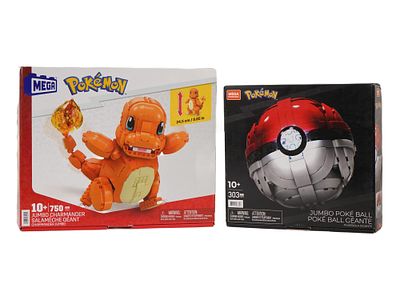 MEGA POKEMON JUMBO CONSTRUCTION SETS FOR CHILDREN. A lot of MEGA Pokemon Jumbo Charmander and 