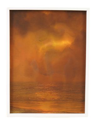 MIXED MEDIA PHOTO PRINT ARTWORK BY MAGGIE CARDELUS. Maggie Cardelus, American, born 1962, mixed 