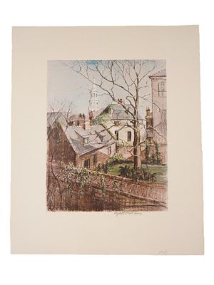 PRINT AFTER DRAWING BY ELIZABETH ONEILL VERNER. An art print after a pastel drawing titled In 