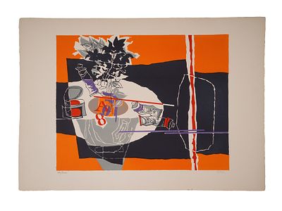 LTD ITALIAN LITHOGRAPH BY GIANCARLO ISOLA SIGNED. Giancarlo Isola, Italian, 1927 to 2018, a 