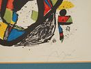 LIMITED EDITION COLOR LITHOGRAPH SIGNED JOAN MIRO. Color lithograph on paper, signed in pencil Image - 2