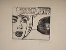 SIGNED ROY LICHTENSTEIN LIMITED EDITION ETCHING. A limited edition etching on paper depicting a Image - 2