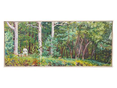 АМЕРИКАНСКИЙ ТРИПТИХ МАСЛЯНОЙ ЖИВОПИСИ БЕТСИ ГОЛДБЕРГ. Бетси Голдберг, современная американская 