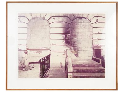PHOTO SIGNED BY WARREN NEIDICH CHELSEA RUINS NEW YORK. A photographic print depicting Chelsea 