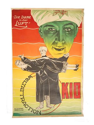 АНТИКВАРНЫЙ СОВЕТСКИЙ ПЛАКАТ 1927 ГОДА ДЛЯ ЭМИЛЯ КИО. Антикварный русский советский плакат 1927 