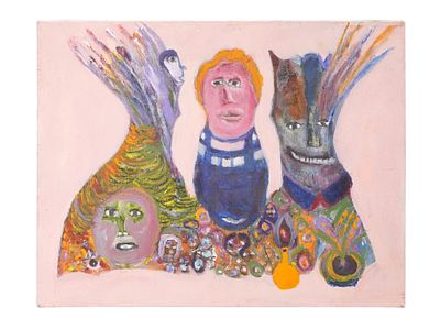 АМЕРИКАНСКАЯ ШКОЛА СЕРЕДИНЫ XX ВЕКА. СЮРРЕАЛИСТИЧЕСКАЯ ЖИВОПИСЬ МАСЛОМ. Картина маслом на 