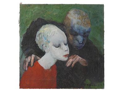 ВИНТАЖНАЯ РУССКАЯ КАРТИНА МАСЛОМ АНДРЕЯ СОФИНА 1991 Г. Винтажная русская картина маслом на 