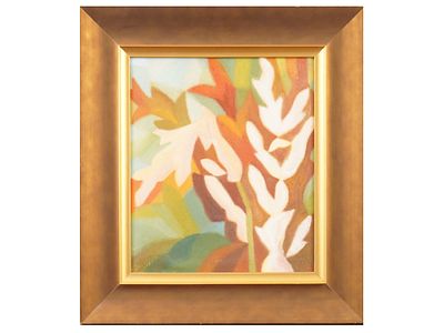 VINTAGE 1986 RUSSIAN SOVIET OIL FLORAL PAINTING. A vintage, 1986, Russian Soviet oil on canvas 