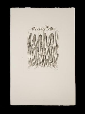 VINTAGE FRENCH AMERICAN ETCHING BY FERNANDEZ ARMAN. A vintage etching on paper by Fernandez 