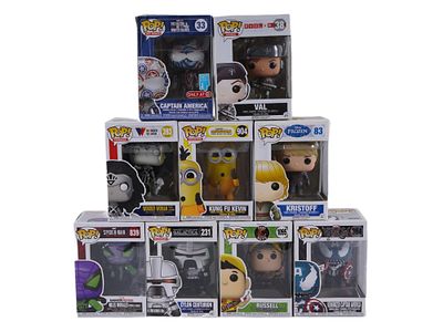 НАБОР КОЛЛЕКЦИОННЫХ ВИНИЛОВЫХ ФИГУРОК FUNKO POP В ОРИГИНАЛЬНОЙ УПАКОВКЕ. Набор из девяти 