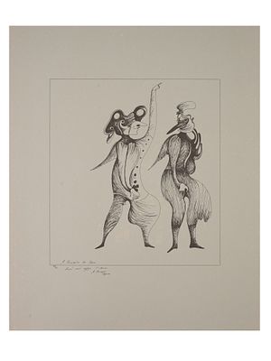 MIHAIL CHEMIAKIN RUSSIAN LIMITED EDITION LITHOGRAPH. Mihail Chemiakin, Russian, born 1943 