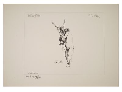 LTD RUSSIAN LITHOGRAPH BY MIHAIL CHEMIAKIN SIGNED. Mihail Chemiakin, Russian Soviet era, born 