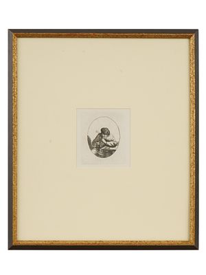 DAVID DEUCHAR AFTER ADRIAEN VAN OSTADE ETCHING SMOKER. David Deuchar, British, 1743 to 1808, an 