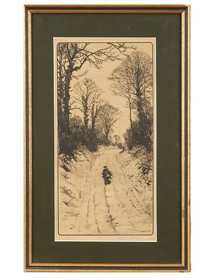 FREDERICK ALBERT SLOCOMBE BRITISH ENGRAVING 1883. An antique engraving on paper by Frederick 