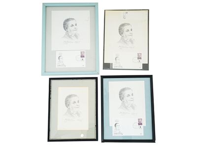 1981 ISRAELI FDCS OF GOLDA MEIR WITH LITHOGRAPHS SIGNED. A collection of three vintage Israeli 