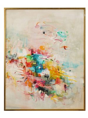ARTFULLY WALLS ABSTRACT PRINT BY VICTORIA GONZALEZ. Color print on fine art paper produced by 