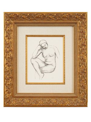 VINTAGE FRENCH LITHOGRAPH BY ARISTIDE MAILLOL 1960S. A vintage lithograph on paper by the French 