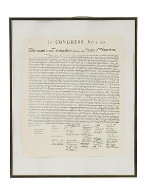 ВИНТАЖНАЯ АМЕРИКАНСКАЯ КОПИЯ ДЕКЛАРАЦИИ НЕЗАВИСИМОСТИ 1776 ГОДА. Винтажная репринтная копия 