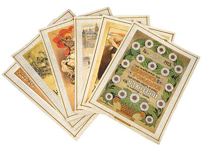 ШЕСТЬ АНТИКВАРНЫХ РУССКИХ ПЛАКАТОВ 1913-1916 ГОДОВ. Лот из шести антикварных русских плакатов с 