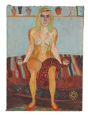 РУССКАЯ СОВЕТСКАЯ МАСЛЯНАЯ ЖИВОПИСЬ НАТТЫ КОНЫШЕВОЙ 1959. Натта Конышева, русская художница 