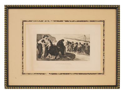 AFTER ANSELM FEUERBACH GERMAN NEOCLASSICAL LITHOGRAPH. After Anselm Feuerbach, German, 1829 to 