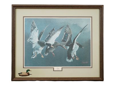 OFFSET LITHOGRAPH PRINT TRILOGY BY J. ARCHIE COLLINS. An offset lithograph print titled Trilogy 