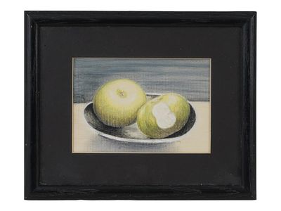 MODERNIST STILL LIFE PASTEL PAINTING SIGNED BY ARTIST. An original Modernist pastel painting on 