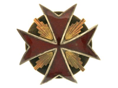 A BADGE OF THE LIFE-GUARDS COSSACK REGIMENT. A Russian Emperia badge of the Life-Guards Cossack 