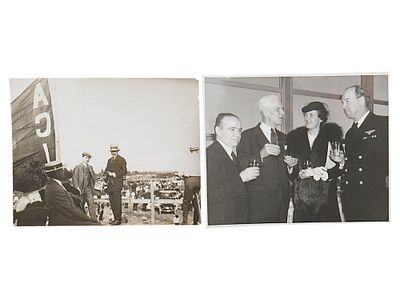 АНТИКВАРНЫЕ И ВИНТАЖНЫЕ АВИАЦИОННЫЕ ФОТОГРАФИИ ГЕНРИ ВУДХАУСА. Группа из двух исторических 