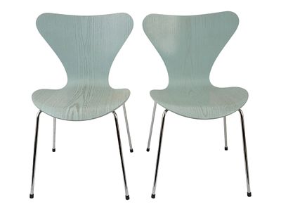 ДАТСКИЕ СТУЛЬЯ FRITZ HANSEN ARNE JACOBSEN SERIES 7. Пара стульев Series 7, разработанных Арне 