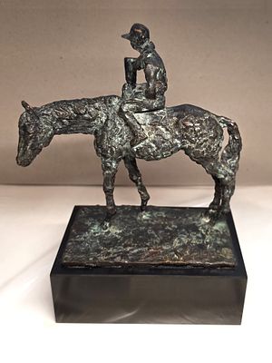 GEORGE GACH ORIGINAL BRONZE SCULPTURE 1965 CERTIFIED. George Gach (Hungarian-American 
