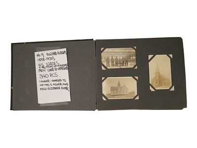 АЛЬБОМ ОТКРЫТОК 1898-1930-Х ГОДОВ, СМЕШАННЫЕ ШТАТЫ США, ОДИН ВЛАДЕЛЕЦ. Альбом коллекционера 