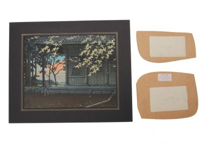 AN ANTIQUE JAPANESE WOODBLOCK BY KUNISADA. An antique Japanese woodblock print Utagawa Kunisada. 