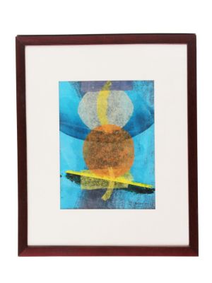 AN ABSTRACT PAINTING BY DANI SIBAYAN. An abstract painting by Dani Sibayan (b. 1953). Mixed 