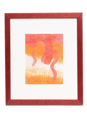 AN ABSTRACT PAINTING BY DANI SIBAYAN. An abstract painting by Dani Sibayan (b. 1953). Mixed 