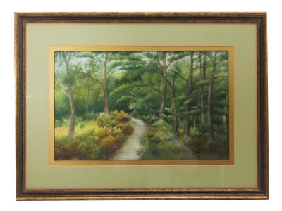 A WATERCOLOR PAINTING BY GERARD HARDENBERGH 1909. A Gerard Rutgers Hardenbergh (American, New 