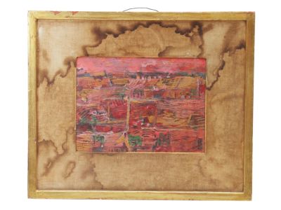 AN OIL PAINTING ON CANVAS BY ARNOLD BLUNCH. An Arnold Blunch, American artist, 1905-1983. 