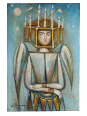 A RUSSIAN OIL PAINTING BY ALEXANDER TYSHLER 1971. An Alexander Tyshler, Russian artist 