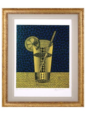 1999 SCREEN PRINT LEMON SQUASH BY YAYOI KUSAMA. Yayoi Kusama, Japanese, born 1929, screen print 